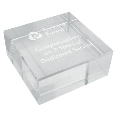Image of Crystal Block Paperweight