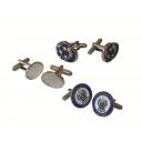 Image of Metal Relief Cufflinks