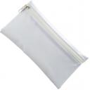 Image of Nylon Pencil Case - White (White Zip)