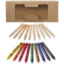 Image of 19 piece pencil and crayon set