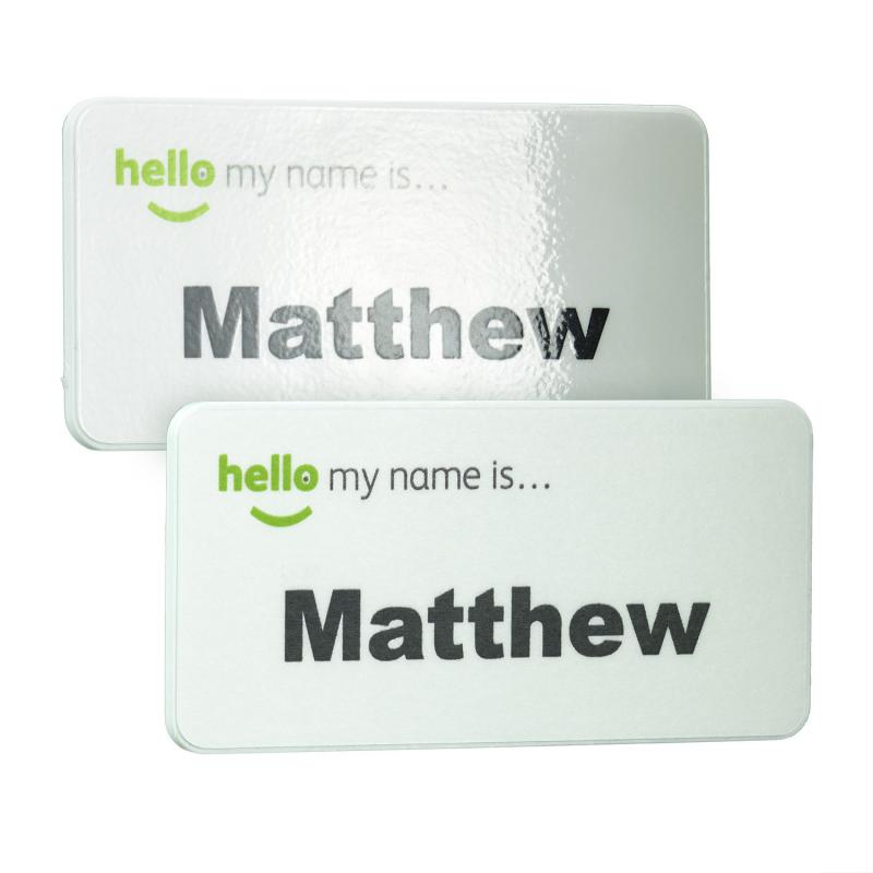 Image of UK Made Eco + Antimicrobial Name Badge