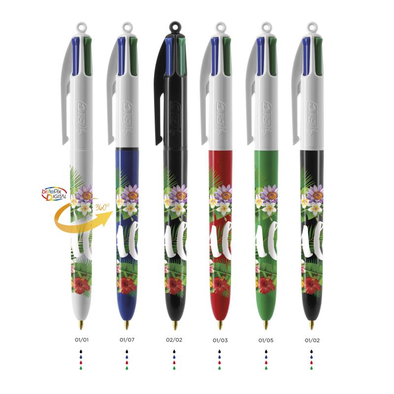 Image of BIC® 4 Colours ballpen + Lanyard Digital